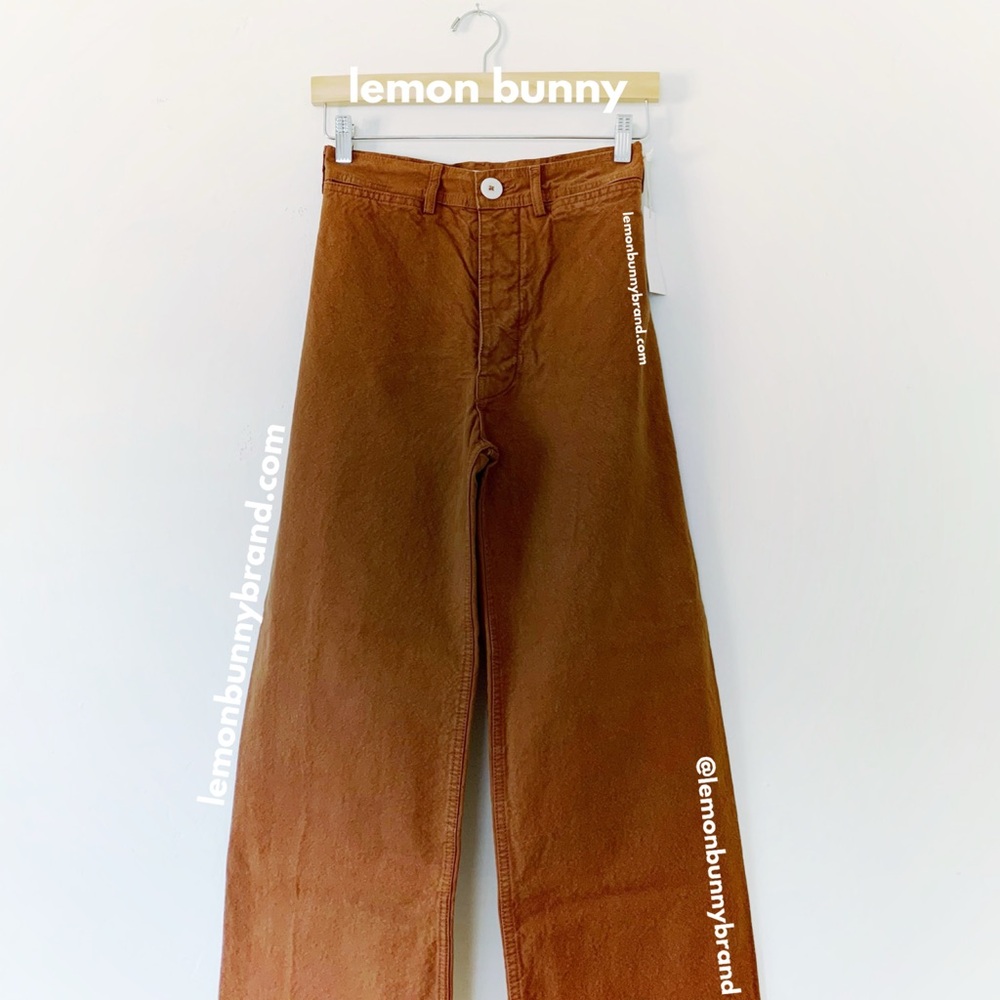 Jesse Kamm Sailor Pants in Tone 34 Brown Red Copper Size 2 Brand New NWT